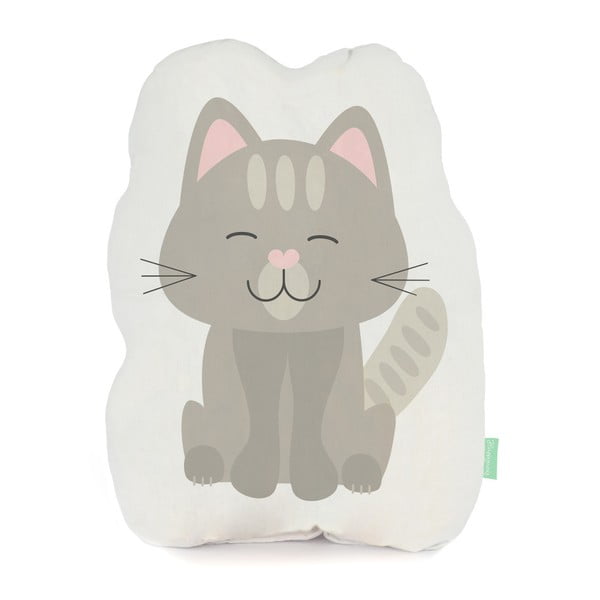 Възглавница от чист памук Happynois Kitty, 40 x 30 cm - Mr. Fox
