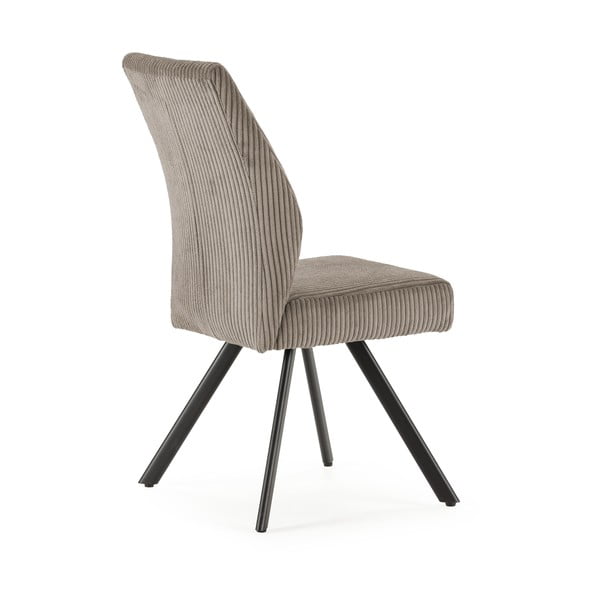 Светлосиви велурени трапезни столове в комплект 2 бр. Anibal – Marckeric-image-4