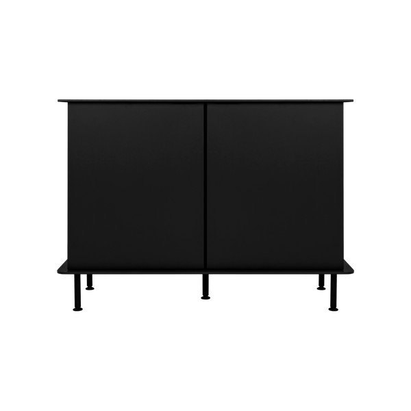 Черен скрин с отвор за кабели 120x88x50 cm Suumo – noo.ma-image-2