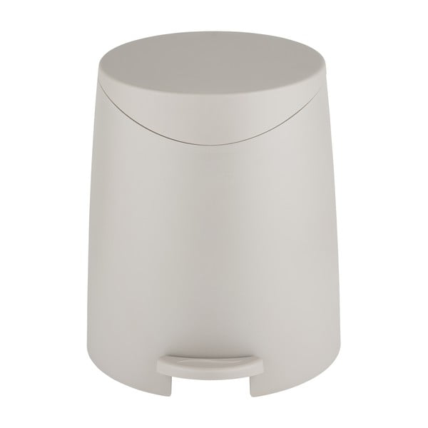 Кафяво-сиво пластмасово кошче за боклук с педал 3 l Portes – Allstar-image-2