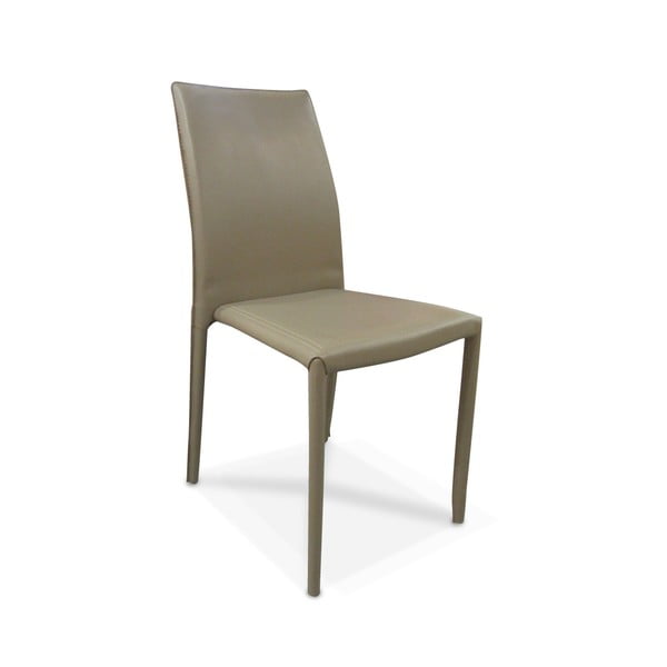 Пясъчнокафяв трапезен стол с покритие от еко кожа - Evergreen House