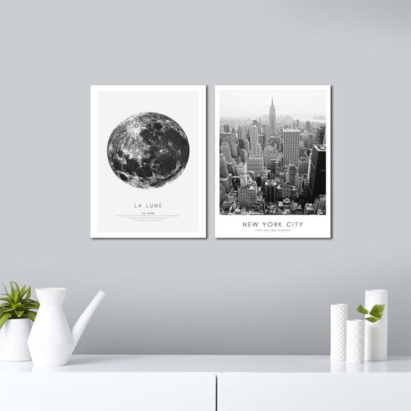 Картини в комплект 2 бр. 30x40 cm New York City – Wallity-image-1