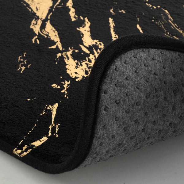 Черен/златист килим за баня 45x45 cm Aquamarbre – douceur d'intérieur-image-2