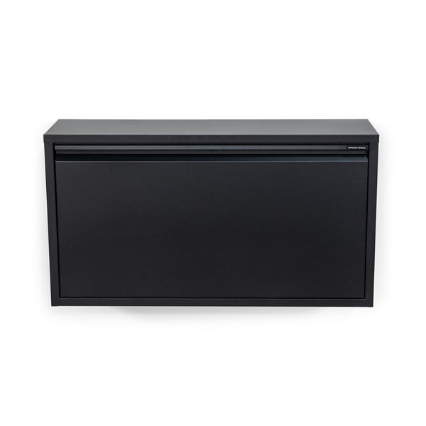 Черна метална накланяща се/висяща стойка за обувки 75x41x22 cm Billy – Spinder Design-image-2