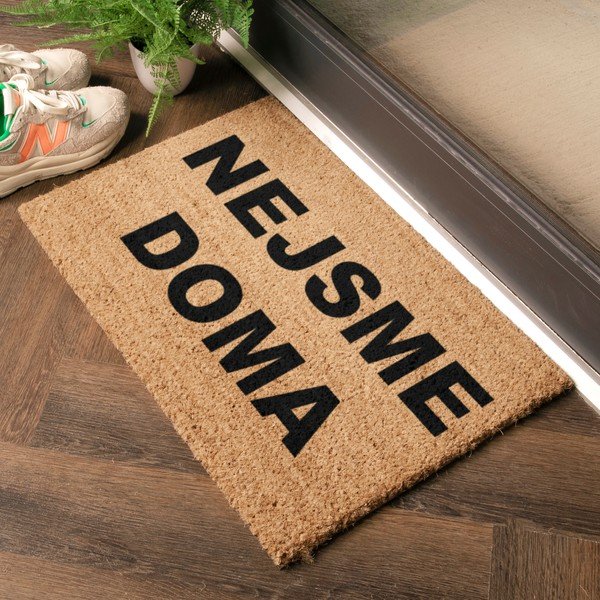 Изтривалка от кокосови влакна 40x60 cm Nejsme Doma – Artsy Doormats-image-1