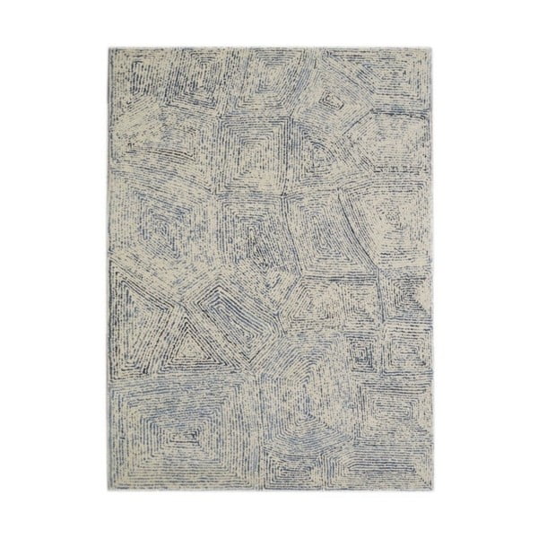 Modro-bílý koberec The Rug Republic Maze, 230 x 160 cm
