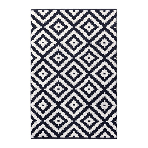Тъмносиньо-сив двустранен килим за открито Ava Malo, 140 x 200 cm - Green Decore