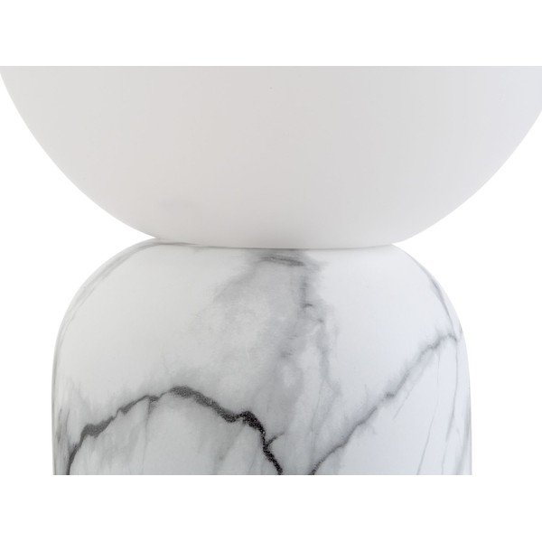 Бяла настолна лампа с мраморна декорация, височина 32 cm Leitmotiv Gala-image-3
