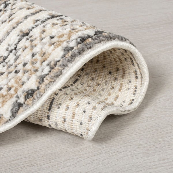 Бежов кръгъл килим 140x140 cm Camino – Flair Rugs-image-2