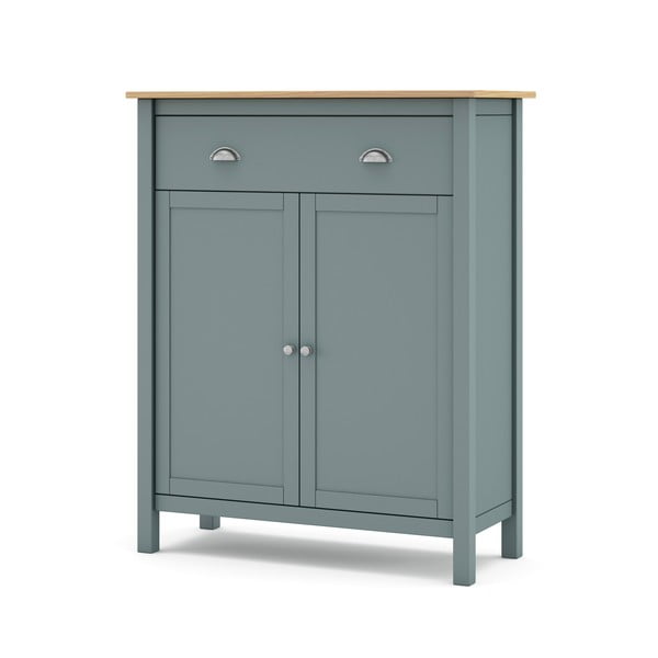 Скрин сиво-зелен от масивен бор 90x110x40 cm Misti – Marckeric-image-2