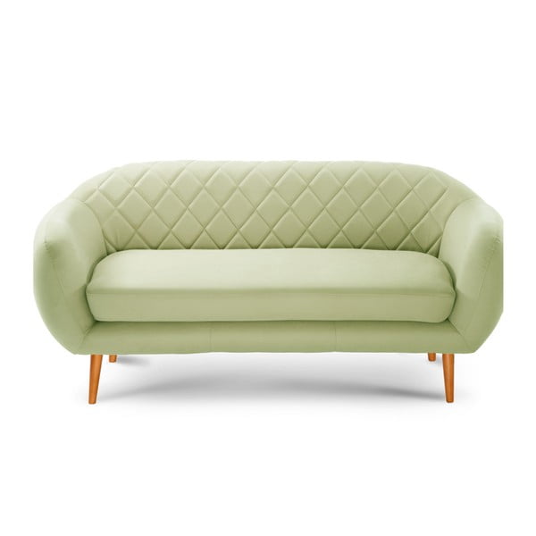 Триместен диван Diva в цвят шам-фъстък - Scandi by Stella Cadente Maison