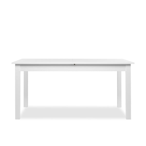 Bílý rozkládací jídelní stůl s matným povrchem Intertrade Coburg, 160 x 90 cm