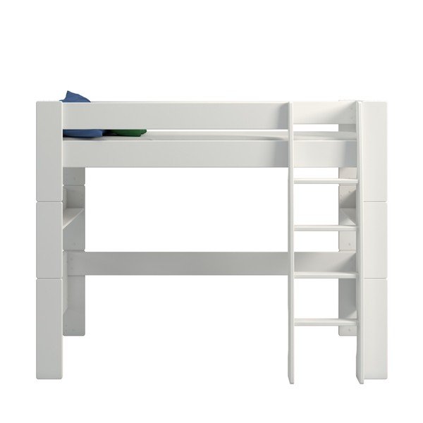 Бяло повдигнато детско легло 90x200 cm Steens for Kids - Tvilum-image-1