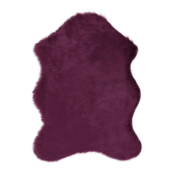 Лилав килим от изкуствена кожа Pelus Purple, 150 x 200 cm - Unknown