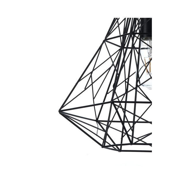 Черно висящо осветително тяло Diamond Black - Tomasucci-image-2