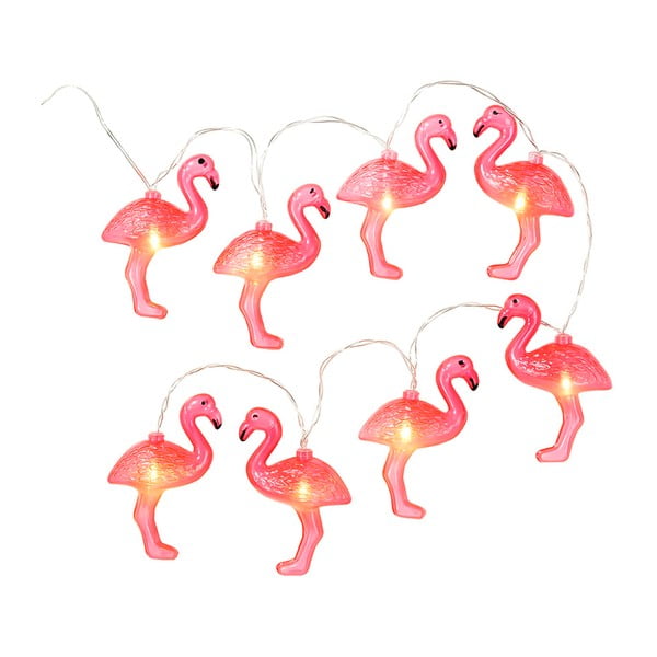 Světelný řetěz Talking Tables Flamingo, délka 1,25 m