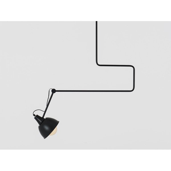 Черна висяща лампа с метален абажур 80x80 cm Coben - CustomForm-image-1