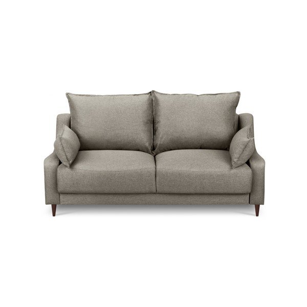 Диван от кафяво-бежово кадифе Ancolie, 150 cm - Mazzini Sofas