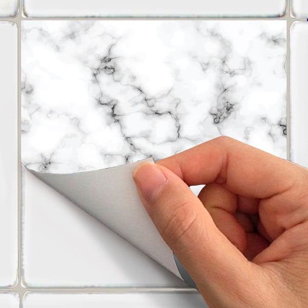 Стикери в комплект на плочките 24 бр. 10x10 cm Marble – Ambiance-image-3