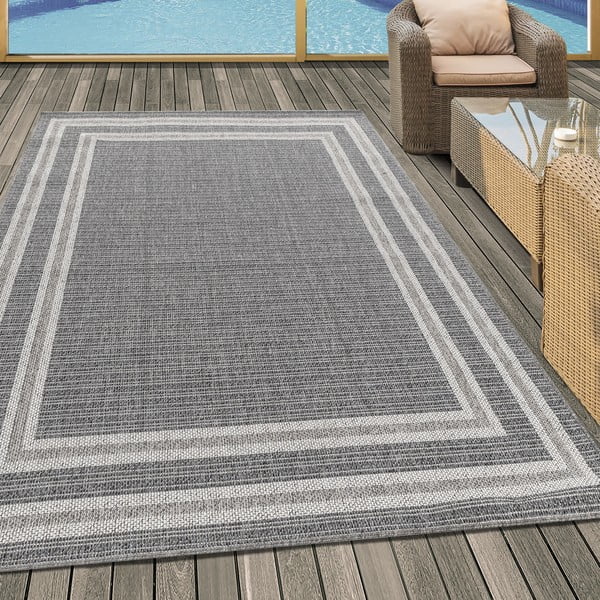 Сив външен килим 80x150 cm Aruba – Ayyildiz Carpets-image-1