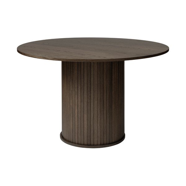 Кръгла трапезна маса от декор от дъб  ø 120 cm Nola – Unique Furniture