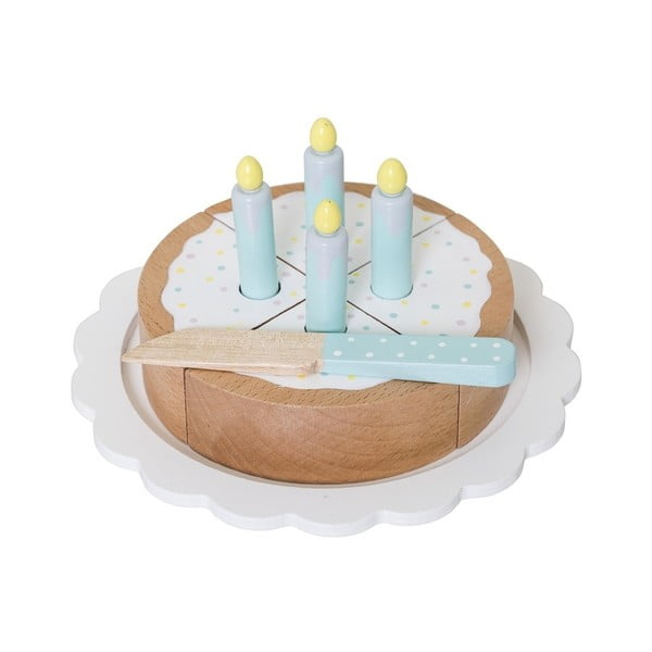 Детски пъзел във формата на торта за рожден ден, изработен от лотосово дърво - Bloomingville