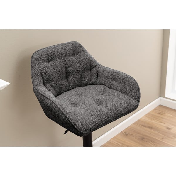 Тъмносиви бар столове с въртящ се механизъм в комплект от 2 броя 109 см Brooke - Actona-image-2