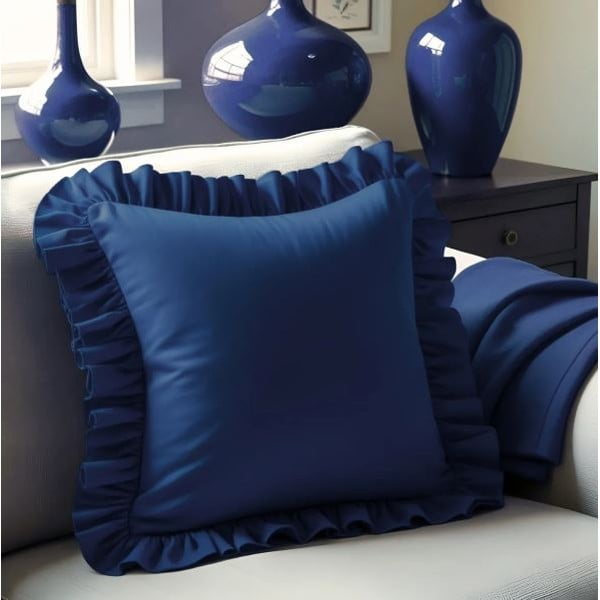 Калъфка за възглавница със смес от памук 40x40 cm Ruffled – Mila Home-image-2