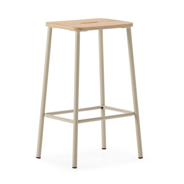 Кремави бар столове в комплект 2 бр. (височина на седалката 65 cm) Abba – Marckeric