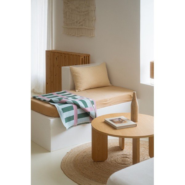 Зелено/розово одеяло 160x200 cm Onu – noo.ma-image-1