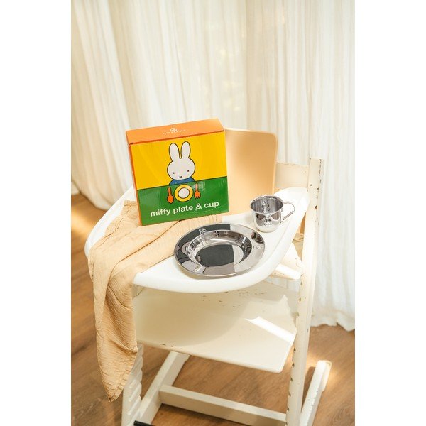 Детски комплект за хранене 2 бр. от неръждаема стомана Miffy – Zilverstad-image-4