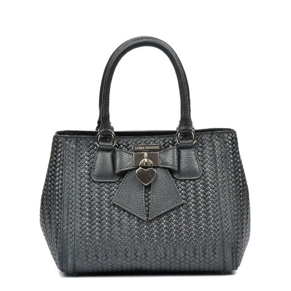 Черна кожена чанта Michaela - Luisa Vannini