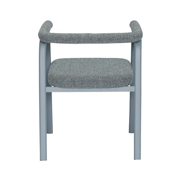 Сиви тапицирани трапезни столове в комплект с подлакътници 2 бр. Ecto – Hübsch-image-3