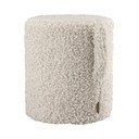 Бежова табуретка от прежда с примки от букле Teddy – Blomus