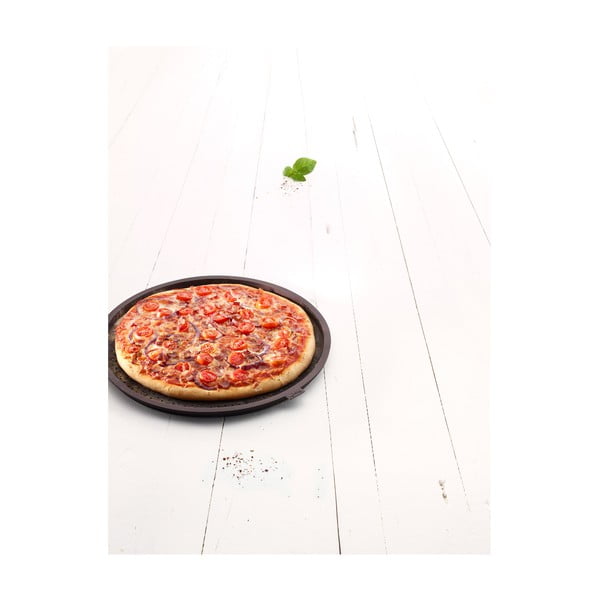 Кафява кръгла силиконова подложка за пица Pizza, ⌀ 36 cm - Lékué-image-1
