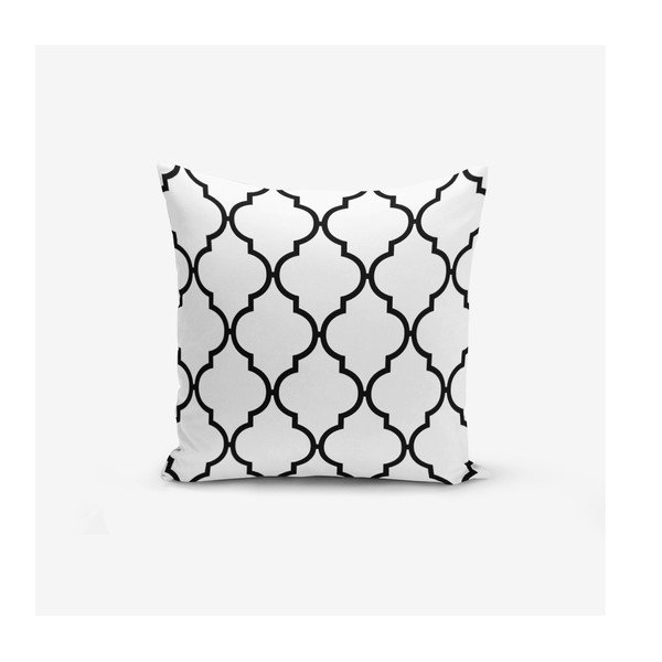 Комплект от 4 калъфки за възглавници BW Graphic Patterns, 45 x 45 cm - Minimalist Cushion Covers-image-4