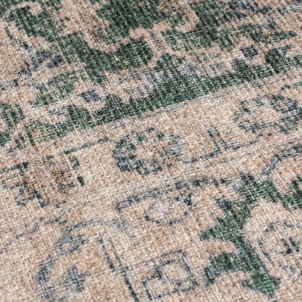 Зелен килим подходящ за пране 115x170 cm Beau Floral – Flair Rugs-image-3