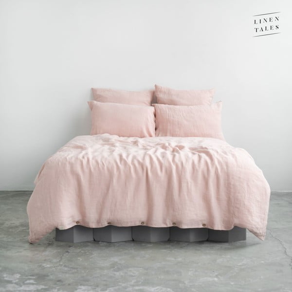 Розово спално бельо 220x200 cm - Linen Tales