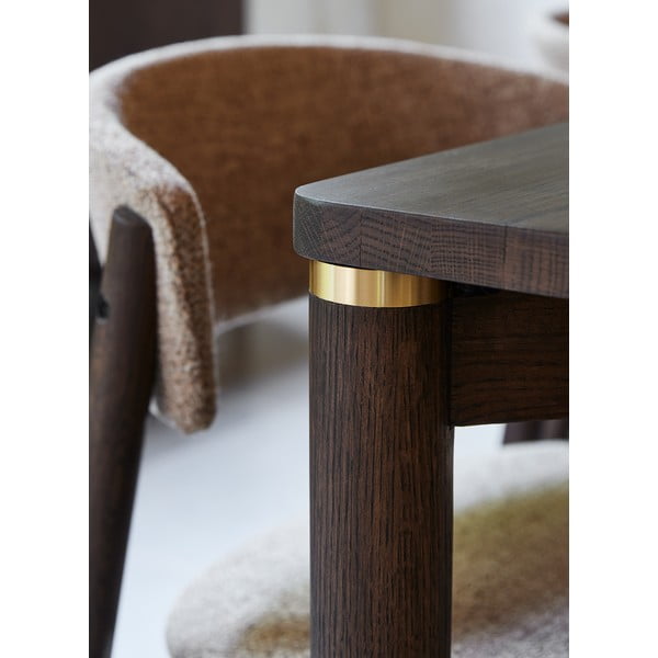 Кафява сгъваема трапезна маса 95x180 cm Arun – Unique Furniture-image-3