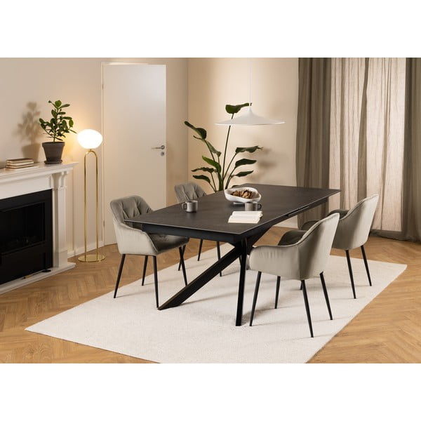 Керамична сгъваема маса за хранене 100x240 cm Irwine - Actona-image-1