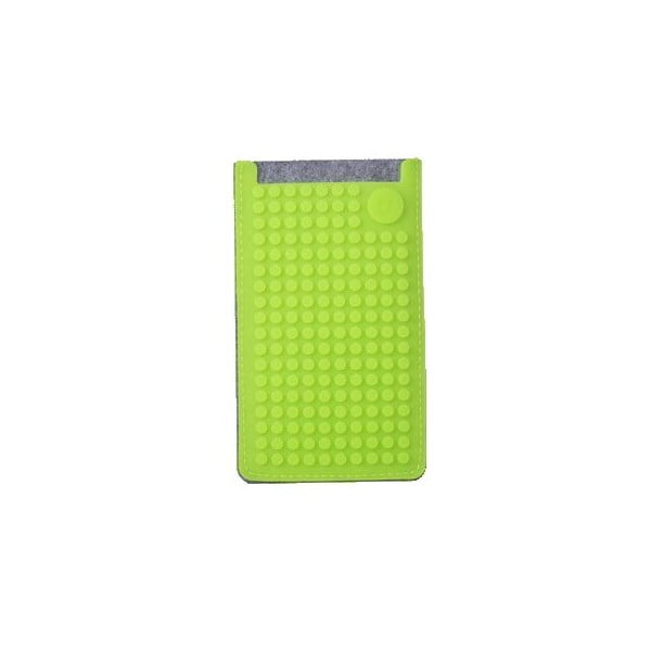 Универсален калъф за малък телефон PixelArt, сив/акварелно зелен - Pixel bags