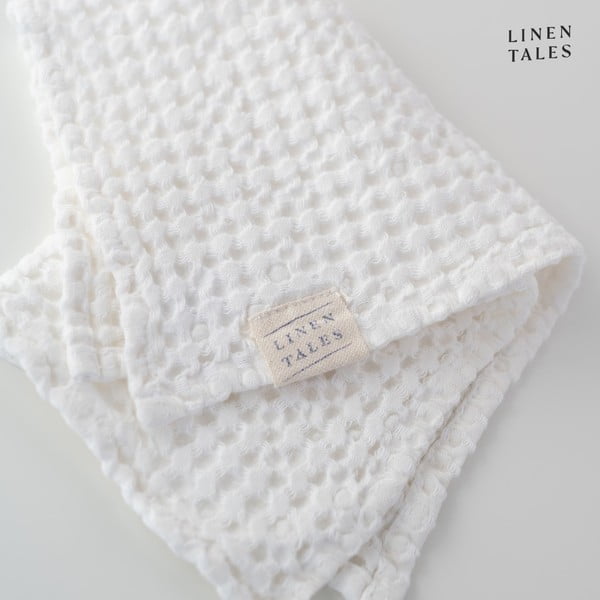 Бяла кърпа 50x70 cm Honeycomb - Linen Tales