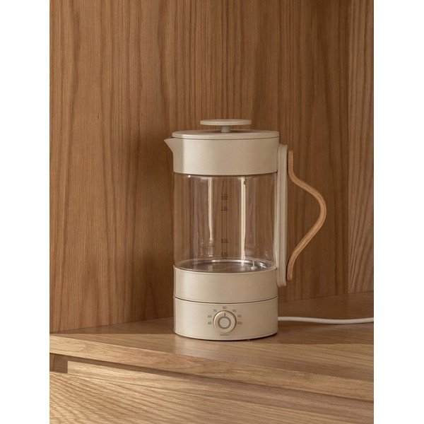 Бежова стъклена електрическа кана 1,2 l Emma – Stelton-image-2