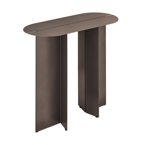 Кафява стоманена конзолна маса 35x80 cm Oru – Blomus-image-3
