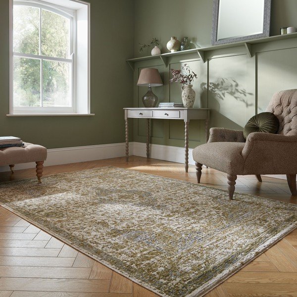 Зелен килим 160x230 cm Cordelia Vintage – Flair Rugs-image-1