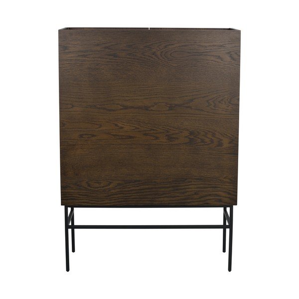 Кафяво шкафче от декор от дъб  100x140 cm Halifax – Rowico-image-3