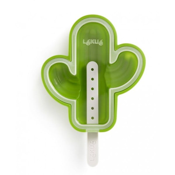 Зелена силиконова форма за сладолед във формата на кактус - Lékué