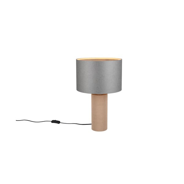 Сиво-бежова настолна лампа (височина 48 cm) Canio – Trio-image-3