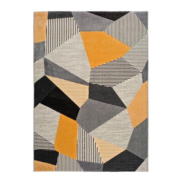 Оранжев и сив килим Gladys Sarro, 160 x 230 cm - Universal