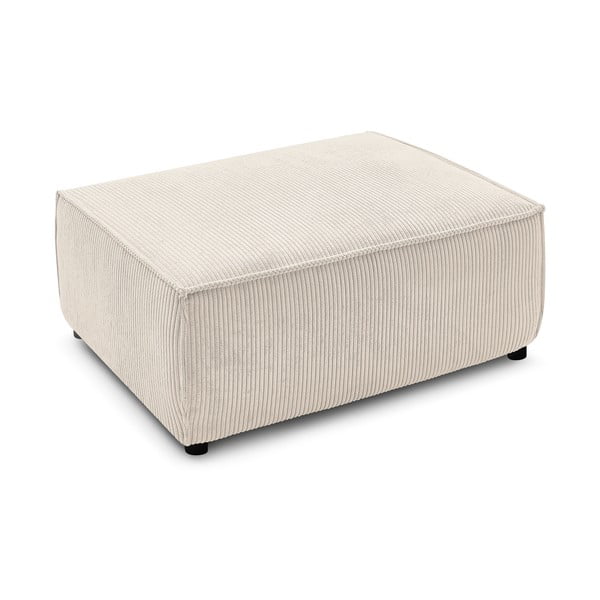 Бежова табуретка от велур Nihad - Bobochic Paris-image-4